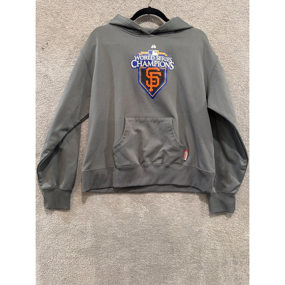 Majestic SF Giants Hoodie XL 2010 World Series Champions Therma Base MLB Authent